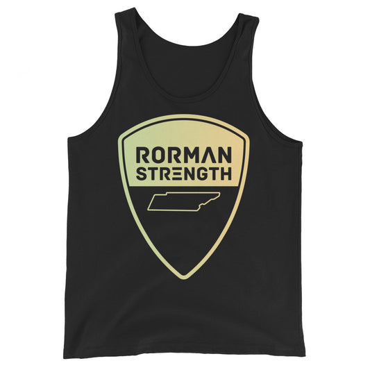 Rorman Strength Tank Top (Tan logo)