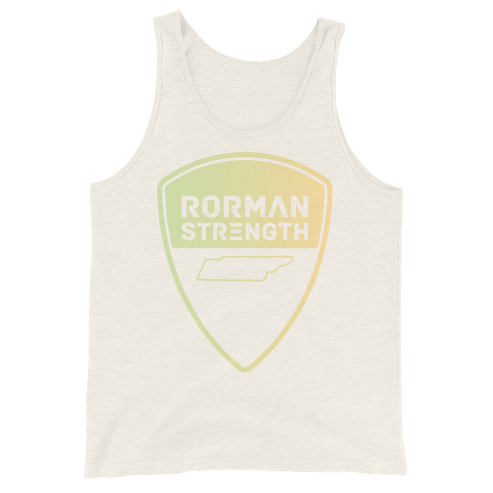 Rorman Strength Tank Top (Tan logo)