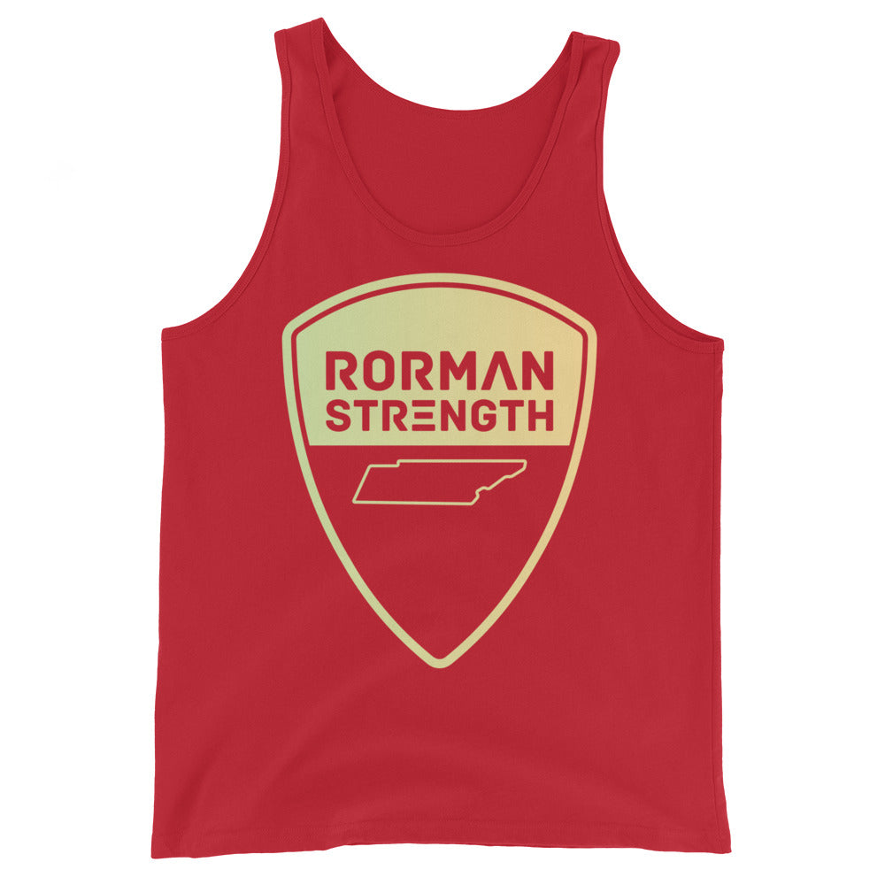 Rorman Strength Tank Top (Tan logo)