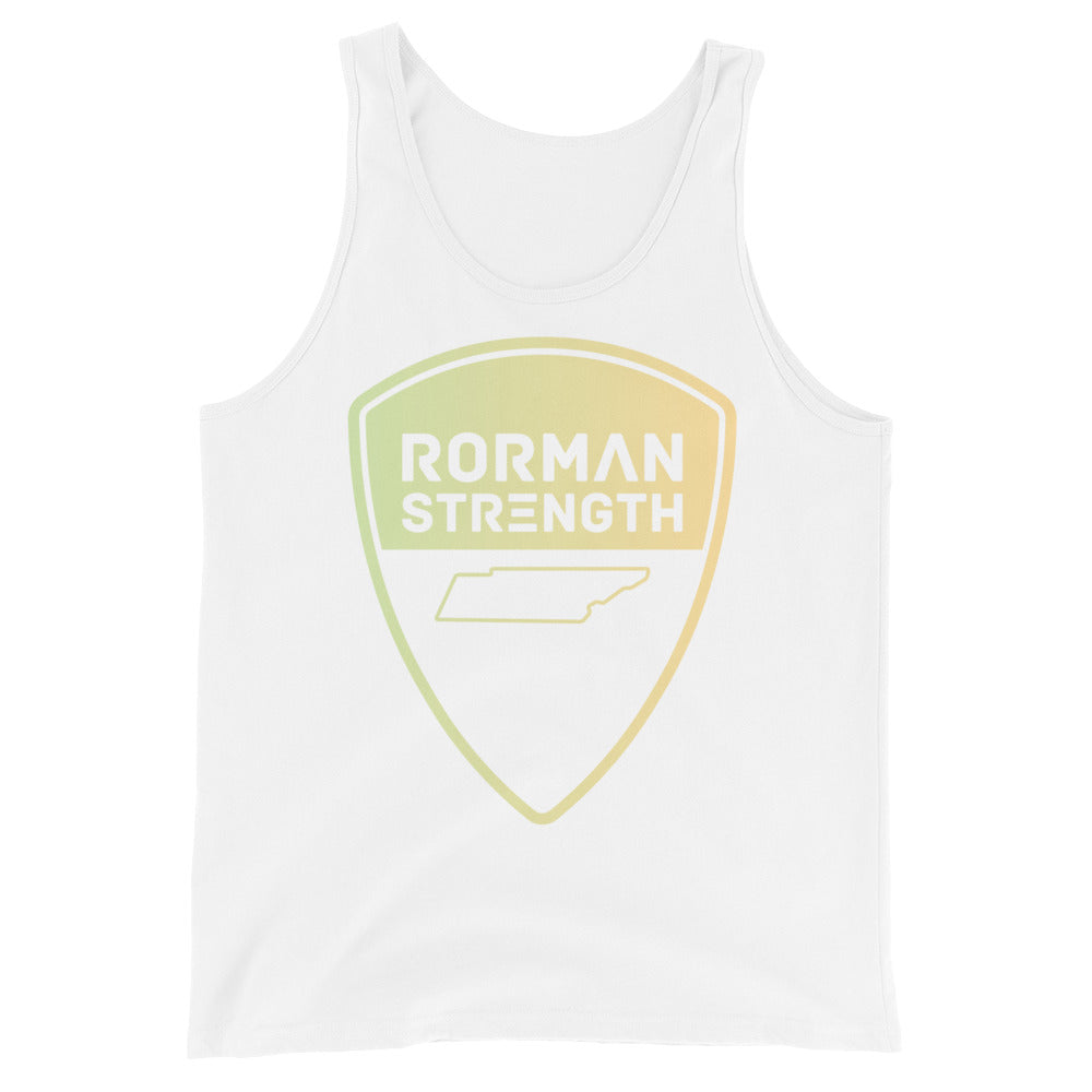 Rorman Strength Tank Top (Tan logo)